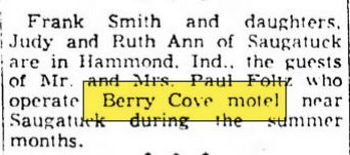 Berry Cove Motel - Dec 1953 Article On Visit